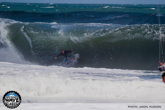 Davey Blair, deep and committed, in his final tube of the day.