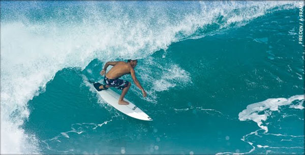 Jadson Andre in some Hawaiian juice on his Pyzel Shortcut.  