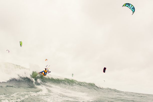 Jalou Langeree won the Cape Hatteras Wave Classic two years in a row on the Naish Pivot. Photo by Jason Hudson